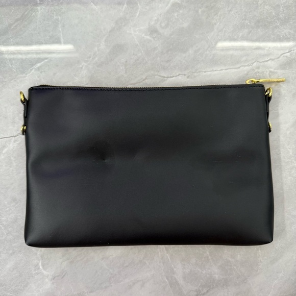 NWOT Joy & Iman Leather Velvet Clutch Crossbody Strap Purse Zipper Closure Bag - Picture 10 of 15